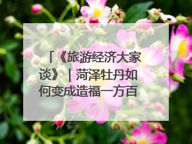 《旅游经济大家谈》｜菏泽牡丹如何变成造福一方百姓的“产业之花”“富民之花”？