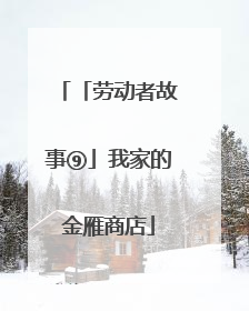 「劳动者故事⑨」我家的金雁商店