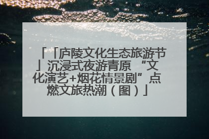 「庐陵文化生态旅游节」沉浸式夜游青原 “文化演艺+烟花情景剧”点燃文旅热潮（图）
