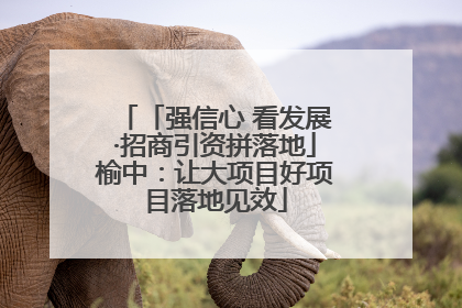「强信心 看发展·招商引资拼落地」榆中：让大项目好项目落地见效
