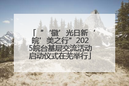 “‘徽’光日新‘皖’美之行”2025皖台基层交流活动启动仪式在芜举行