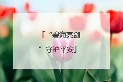 “碧海亮剑”守护平安