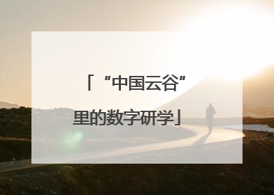 “中国云谷”里的数字研学