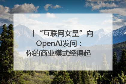 “互联网女皇”向OpenAI发问：你的商业模式经得起价格战考验么？