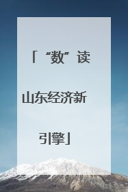 “数”读山东经济新引擎