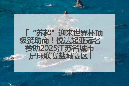 “苏超”迎来世界杯顶级赞助商！悦达起亚冠名赞助2025江苏省城市足球联赛盐城赛区