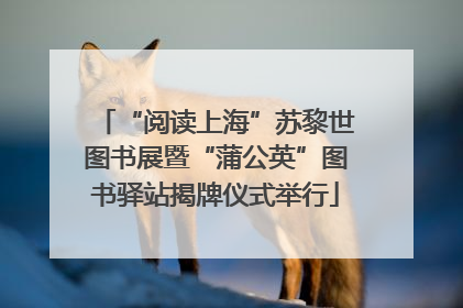 “阅读上海”苏黎世图书展暨“蒲公英”图书驿站揭牌仪式举行