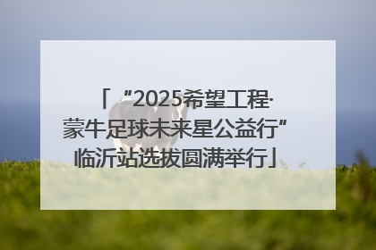 “2025希望工程·蒙牛足球未来星公益行”临沂站选拔圆满举行