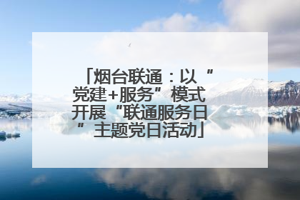 烟台联通：以“党建+服务”模式开展“联通服务日”主题党日活动