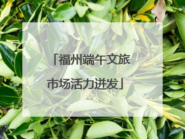 福州端午文旅市场活力迸发