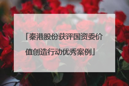 秦港股份获评国资委价值创造行动优秀案例