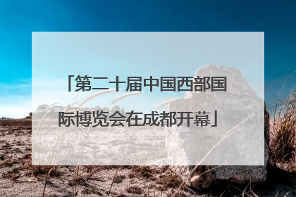 第二十届中国西部国际博览会在成都开幕