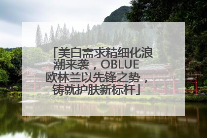 美白需求精细化浪潮来袭，OBLUE欧林兰以先锋之势，铸就护肤新标杆