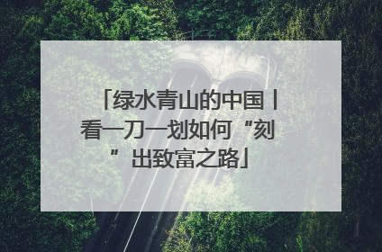绿水青山的中国丨看一刀一划如何“刻”出致富之路