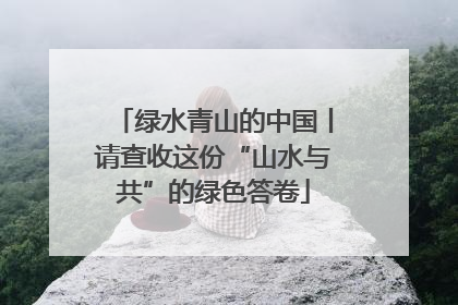 绿水青山的中国丨请查收这份“山水与共”的绿色答卷