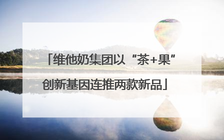 维他奶集团以“茶+果”创新基因连推两款新品