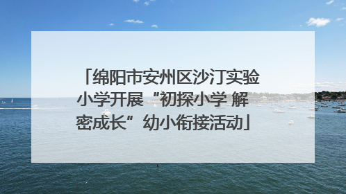 绵阳市安州区沙汀实验小学开展“初探小学 解密成长”幼小衔接活动
