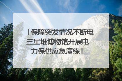 保障突发情况不断电 三星堆博物馆开展电力保供应急演练
