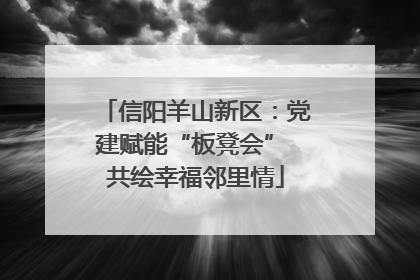 信阳羊山新区：党建赋能“板凳会” 共绘幸福邻里情