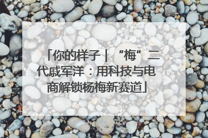 你的样子｜“梅”二代戚军洋：用科技与电商解锁杨梅新赛道