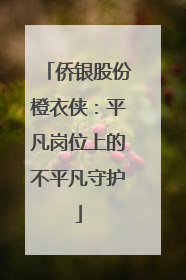 侨银股份橙衣侠：平凡岗位上的不平凡守护