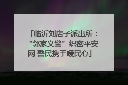 临沂刘店子派出所：“邻家义警”织密平安网 警民携手暖民心