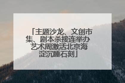 主题沙龙、文创市集、剧本杀接连举办 艺术周激活北京海淀沉睡石刻