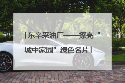 东辛采油厂——擦亮“城中家园”绿色名片