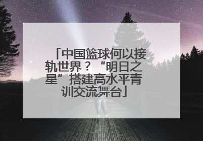 中国篮球何以接轨世界？“明日之星”搭建高水平青训交流舞台