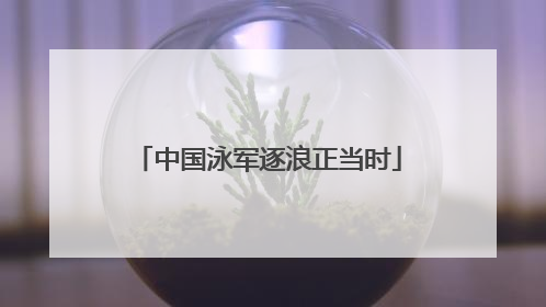 中国泳军逐浪正当时