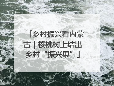 乡村振兴看内蒙古｜樱桃树上结出乡村“振兴果”