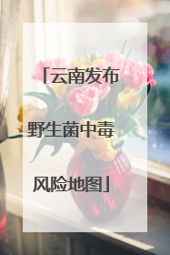 云南发布野生菌中毒风险地图