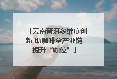 云南普洱多维度创新 助咖啡全产业链提升“咖位”