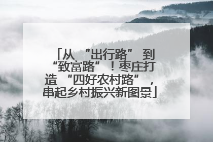 从 “出行路” 到 “致富路”！枣庄打造 “四好农村路”，串起乡村振兴新图景