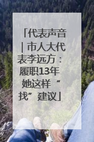 代表声音｜市人大代表李远方：履职13年 她这样“找”建议