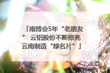 南博会5年“老朋友” 云铝股份不断擦亮云南制造“绿名片”