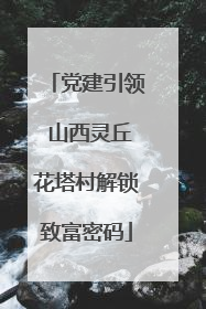 党建引领 山西灵丘花塔村解锁致富密码