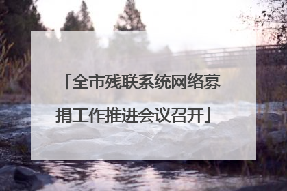全市残联系统网络募捐工作推进会议召开