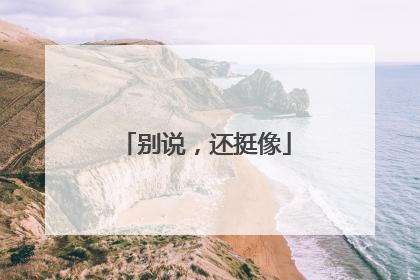别说，还挺像