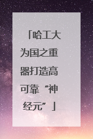 哈工大为国之重器打造高可靠“神经元”