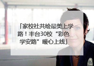 家校社共绘最美上学路！丰台30校“彩色学安路”暖心上线