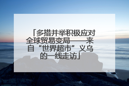 多措并举积极应对全球贸易变局——来自“世界超市”义乌的一线走访