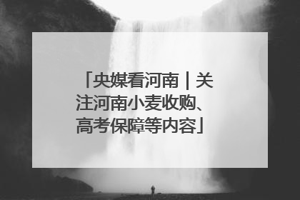央媒看河南｜关注河南小麦收购、高考保障等内容