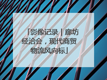 影像记录｜廊坊经洽会，现代商贸物流风向标