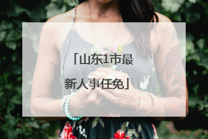 山东1市最新人事任免