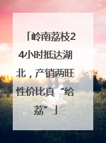 岭南荔枝24小时抵达湖北，产销两旺性价比真“给荔”