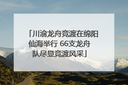 川渝龙舟竞渡在绵阳仙海举行 66支龙舟队尽显竞渡风采