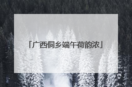 广西侗乡端午荷韵浓