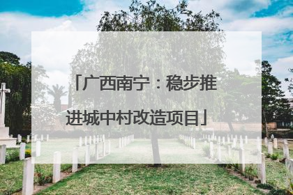 广西南宁：稳步推进城中村改造项目
