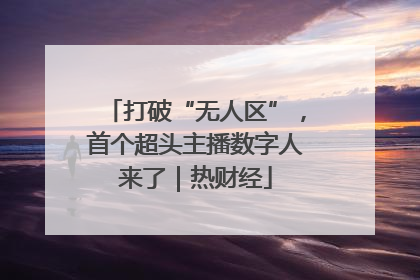 打破“无人区”，首个超头主播数字人来了｜热财经